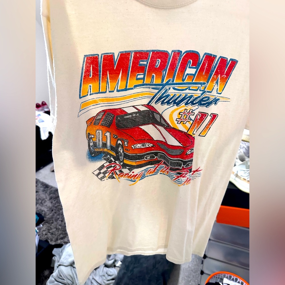 American thunder vintage race car tee
